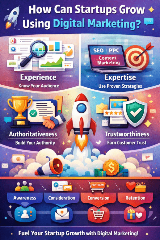startups grow using digital marketing